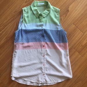 Equipment Femme silk sleeveless blouse